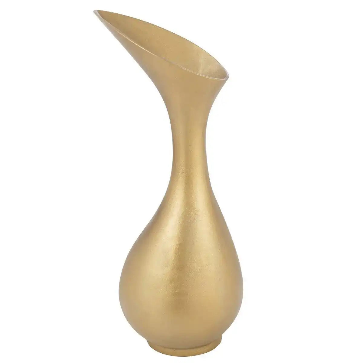 J-Line Vase Olivia – Aluminium – Gold – groß - HomeDesign Knaus