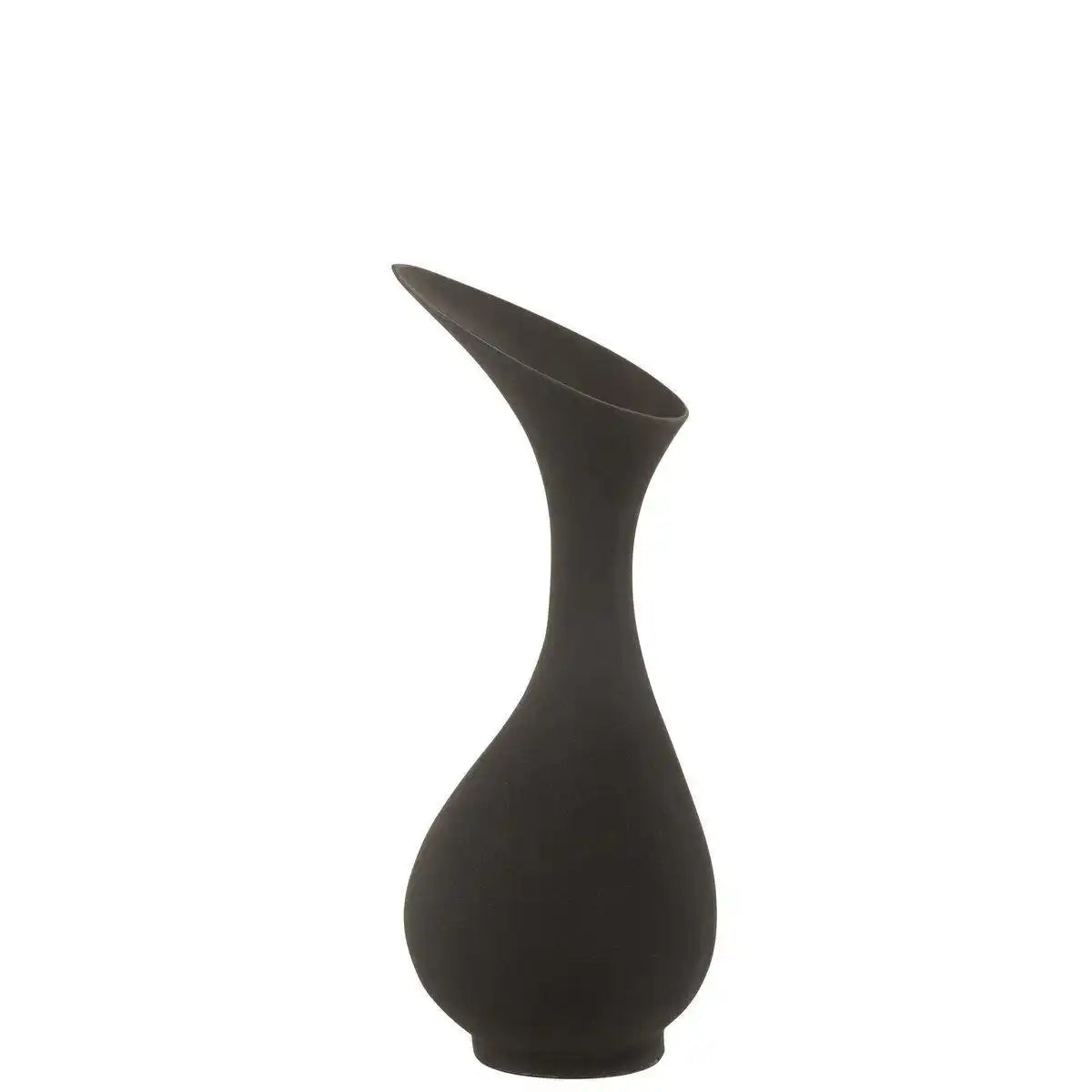 J-Line Vase Olivia Rough – Aluminium – Schwarz – mittel – 61,00 cm hoch - HomeDesign Knaus