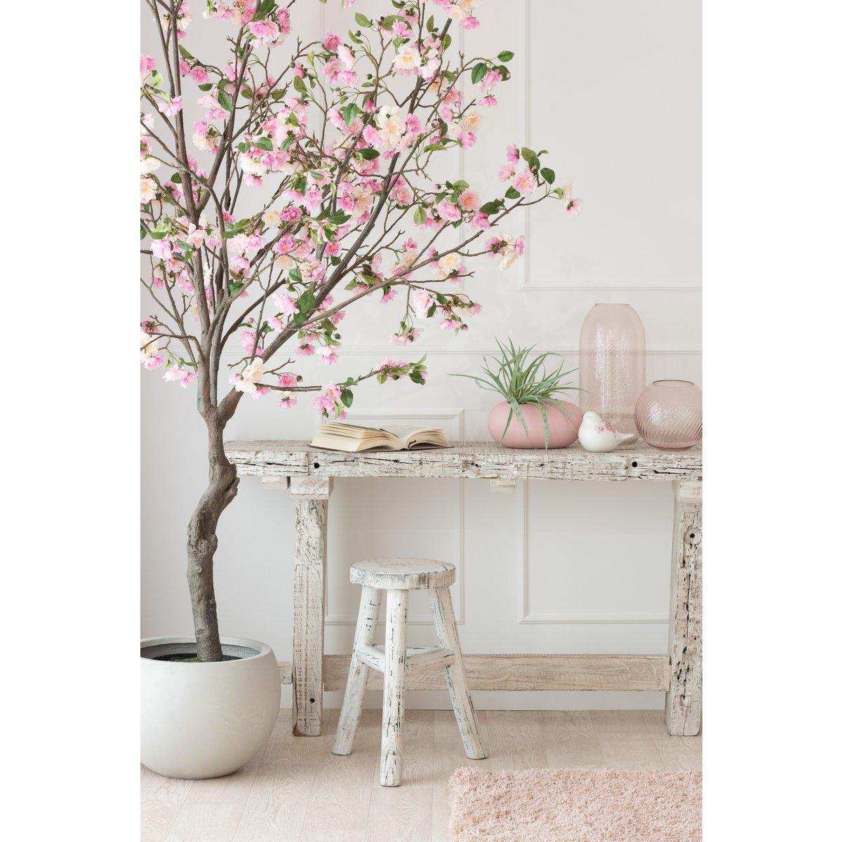 J-Line Vase Oval – Keramik – Rosa – groß – 13,00 cm hoch - HomeDesign Knaus