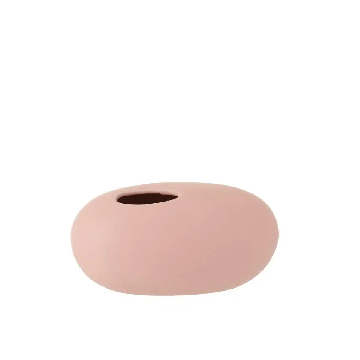 J-Line Vase Oval – Keramik – Rosa – groß – 13,00 cm hoch - HomeDesign Knaus