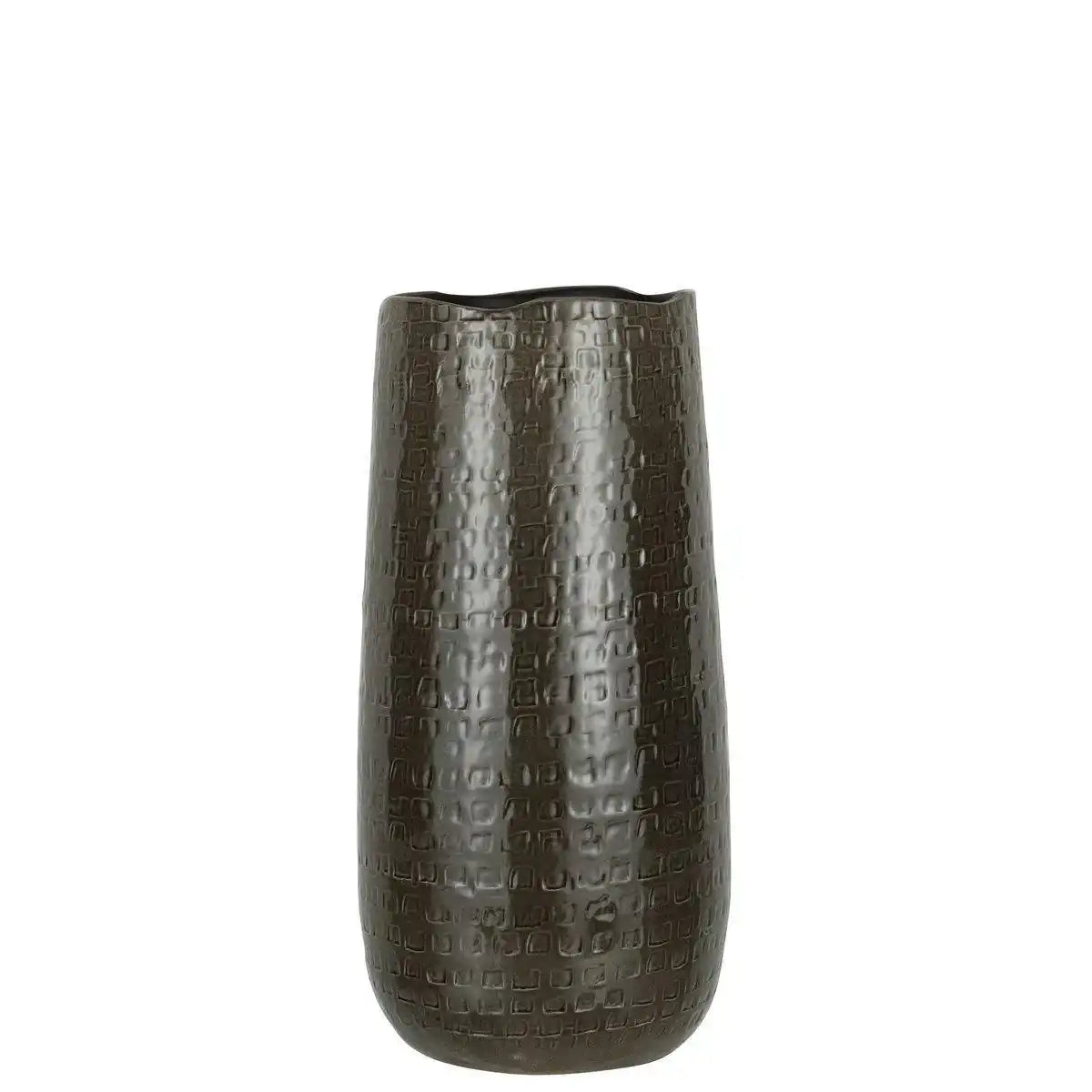 J-Line Vase Pattern - Keramik - Dunkelgrau - Klein - HomeDesign Knaus