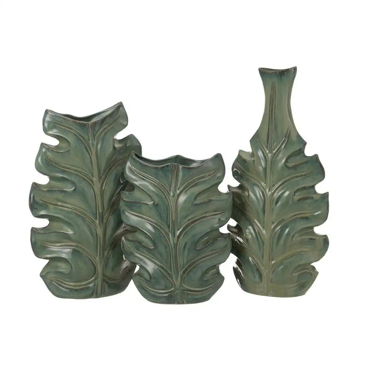J-Line Vase Poseidon - Keramik - Grün - Groß - HomeDesign Knaus