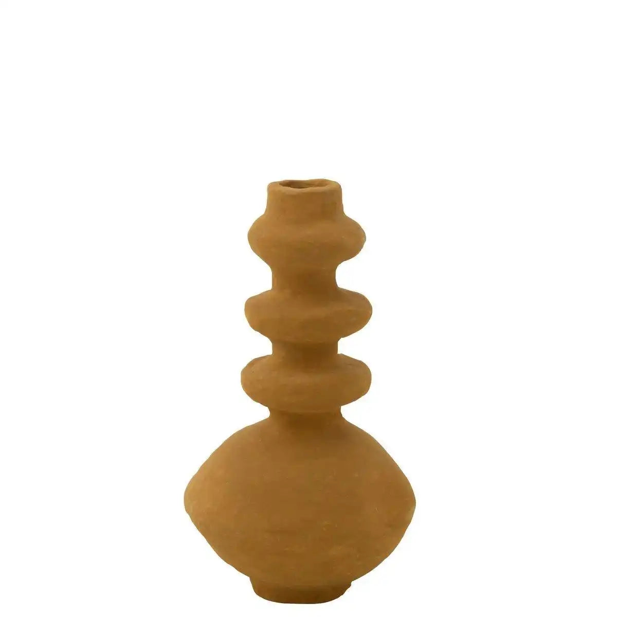 J-Line Vase Pot Triple - Pappmaché - Gelb - HomeDesign Knaus