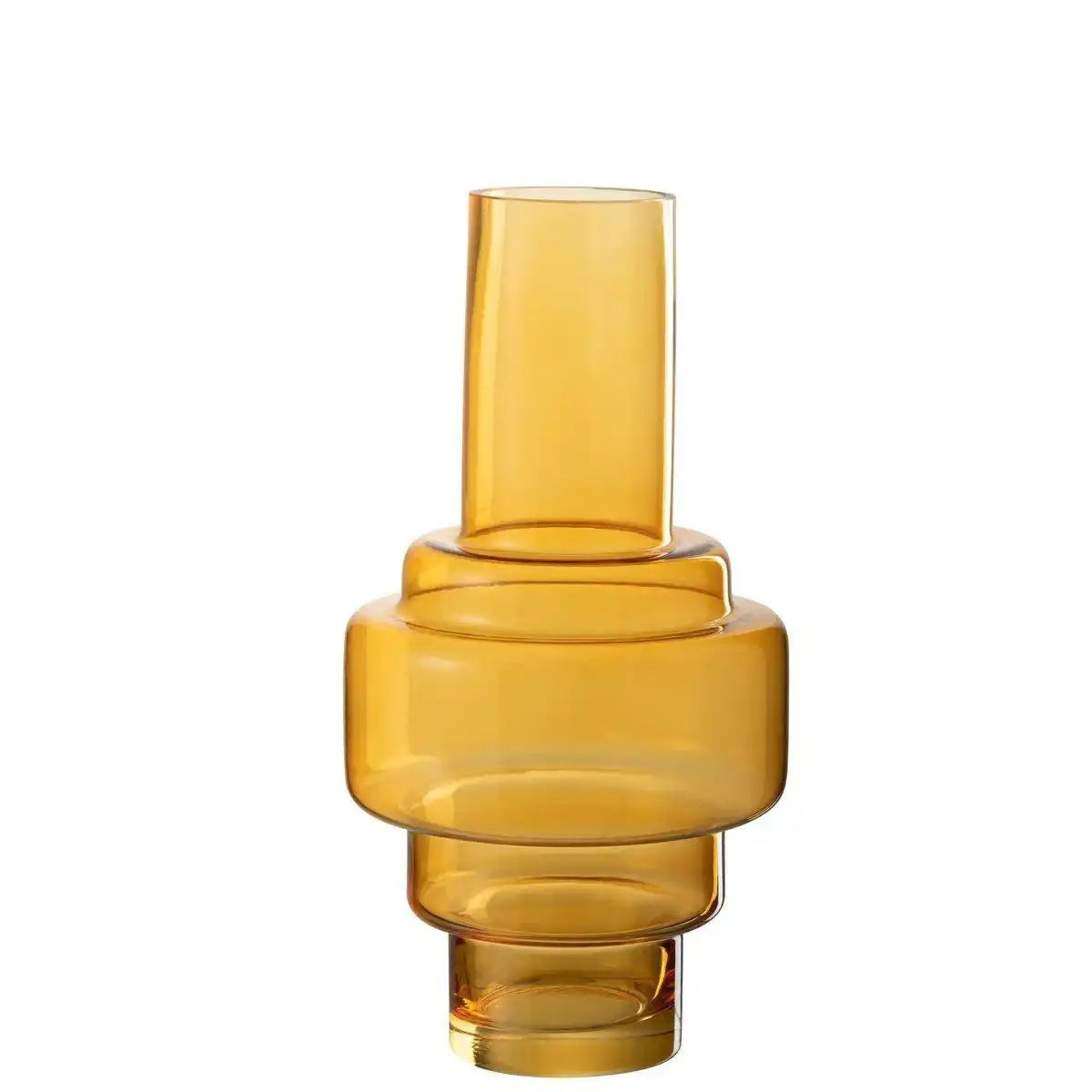J-Line Vase Rino - Glas - Ocker - groß - HomeDesign Knaus