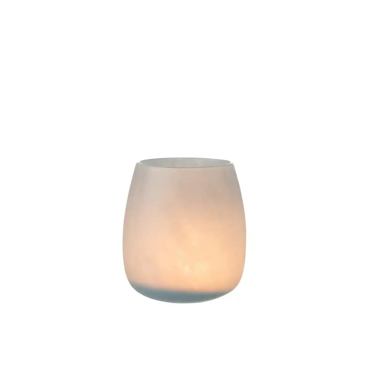 J-Line Vase Rund - Glas - Blau - Mittel - 20,00 cm hoch - HomeDesign Knaus