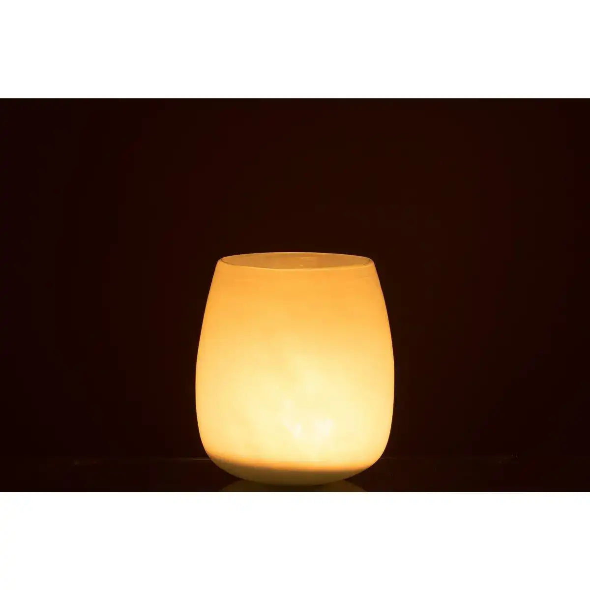 J-Line Vase Rund - Glas - Blau - Mittel - 20,00 cm hoch - HomeDesign Knaus