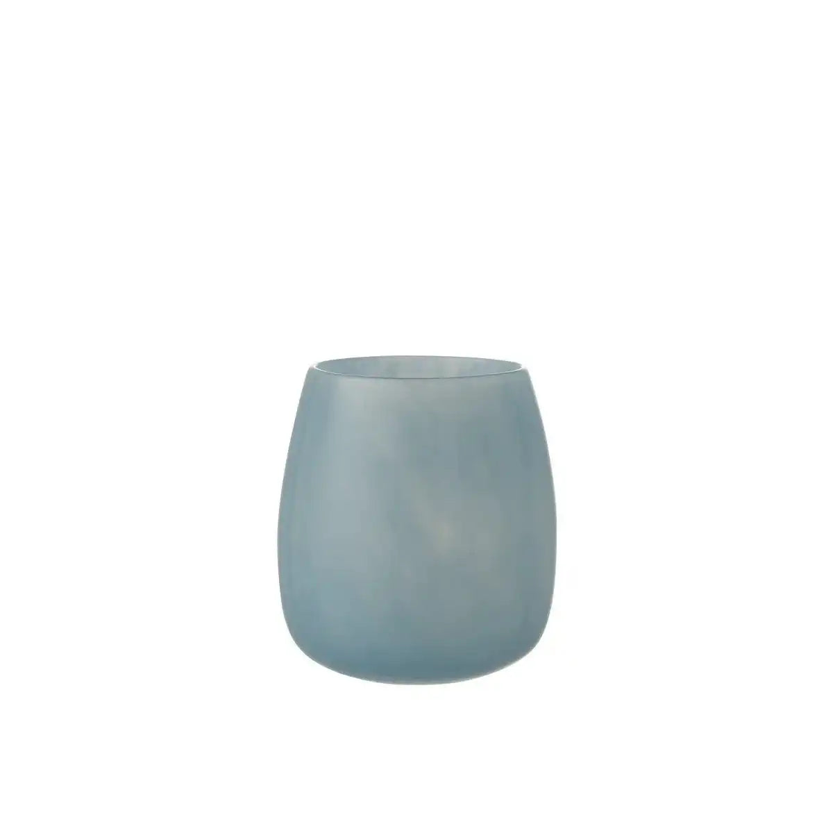 J-Line Vase Rund - Glas - Blau - Mittel - 20,00 cm hoch - HomeDesign Knaus