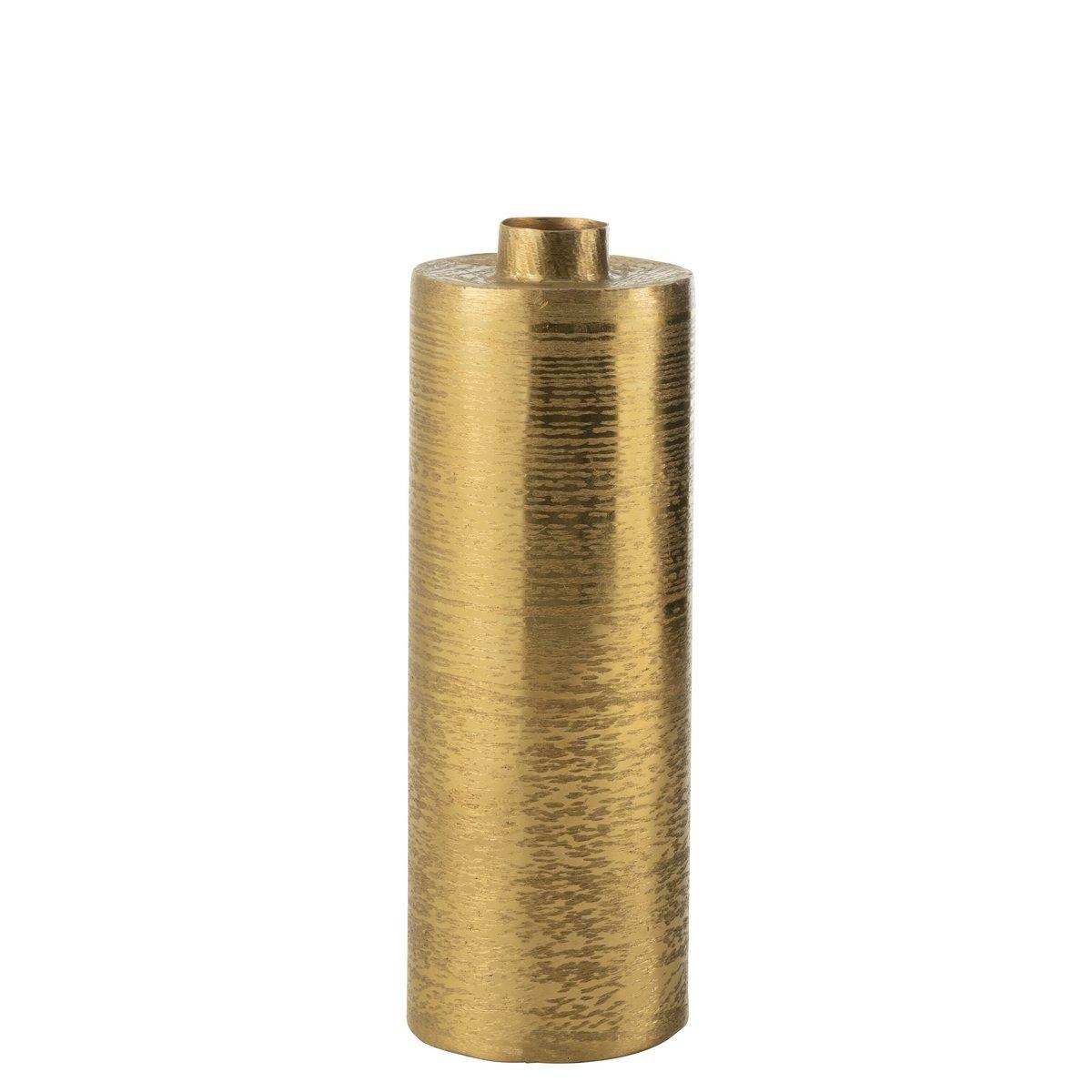 J-Line Vase Rund Metall Gold Groß - HomeDesign Knaus