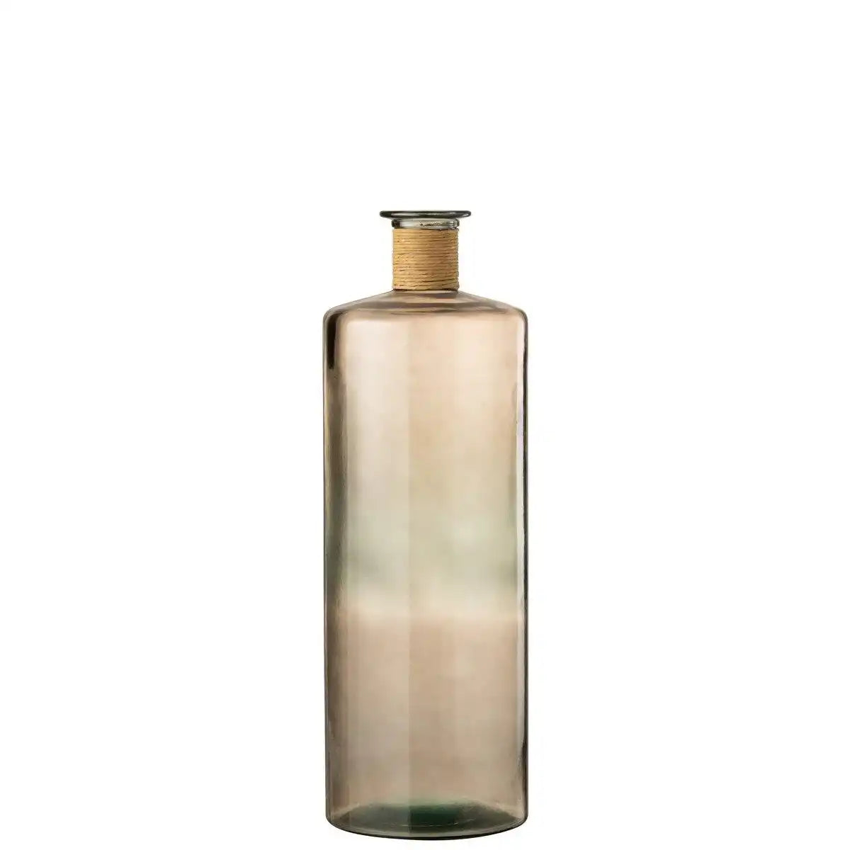 J-Line Vase Safari Glas Hellbraun Groß - HomeDesign Knaus