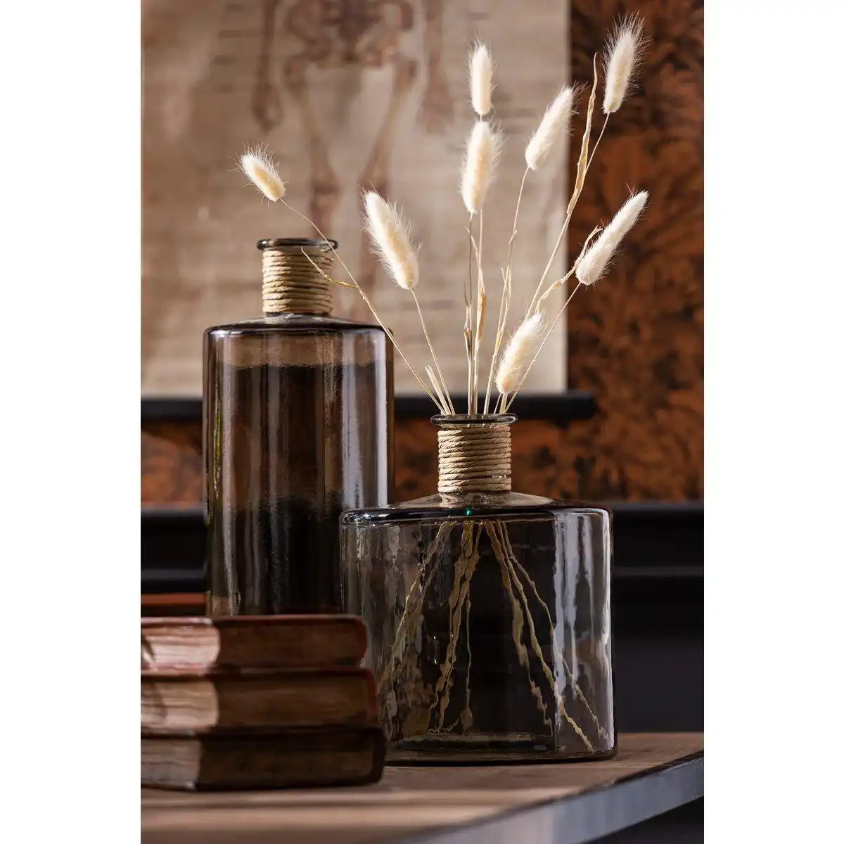 J-Line Vase Safari Wide – Glas – hellbraun – groß – 44,00 cm hoch - HomeDesign Knaus
