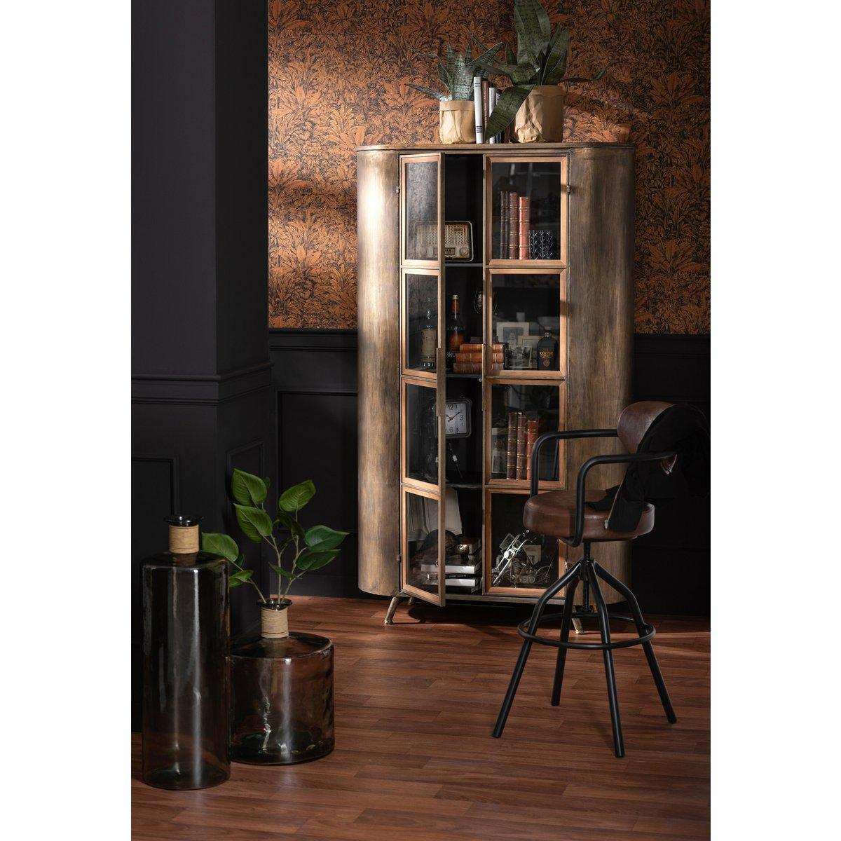 J-Line Vase Safari Wide – Glas – hellbraun – groß – 44,00 cm hoch - HomeDesign Knaus