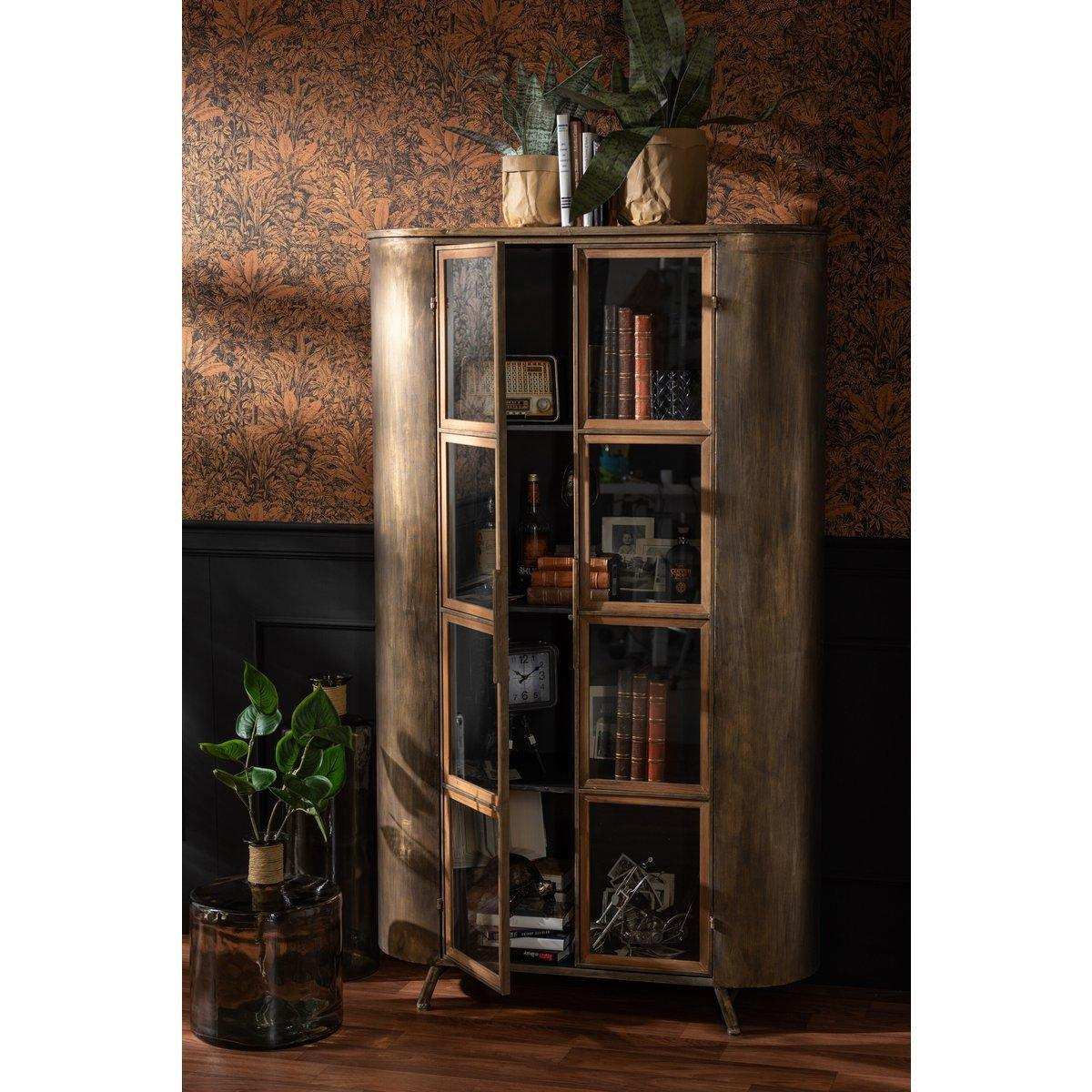 J-Line Vase Safari Wide – Glas – hellbraun – groß – 44,00 cm hoch - HomeDesign Knaus