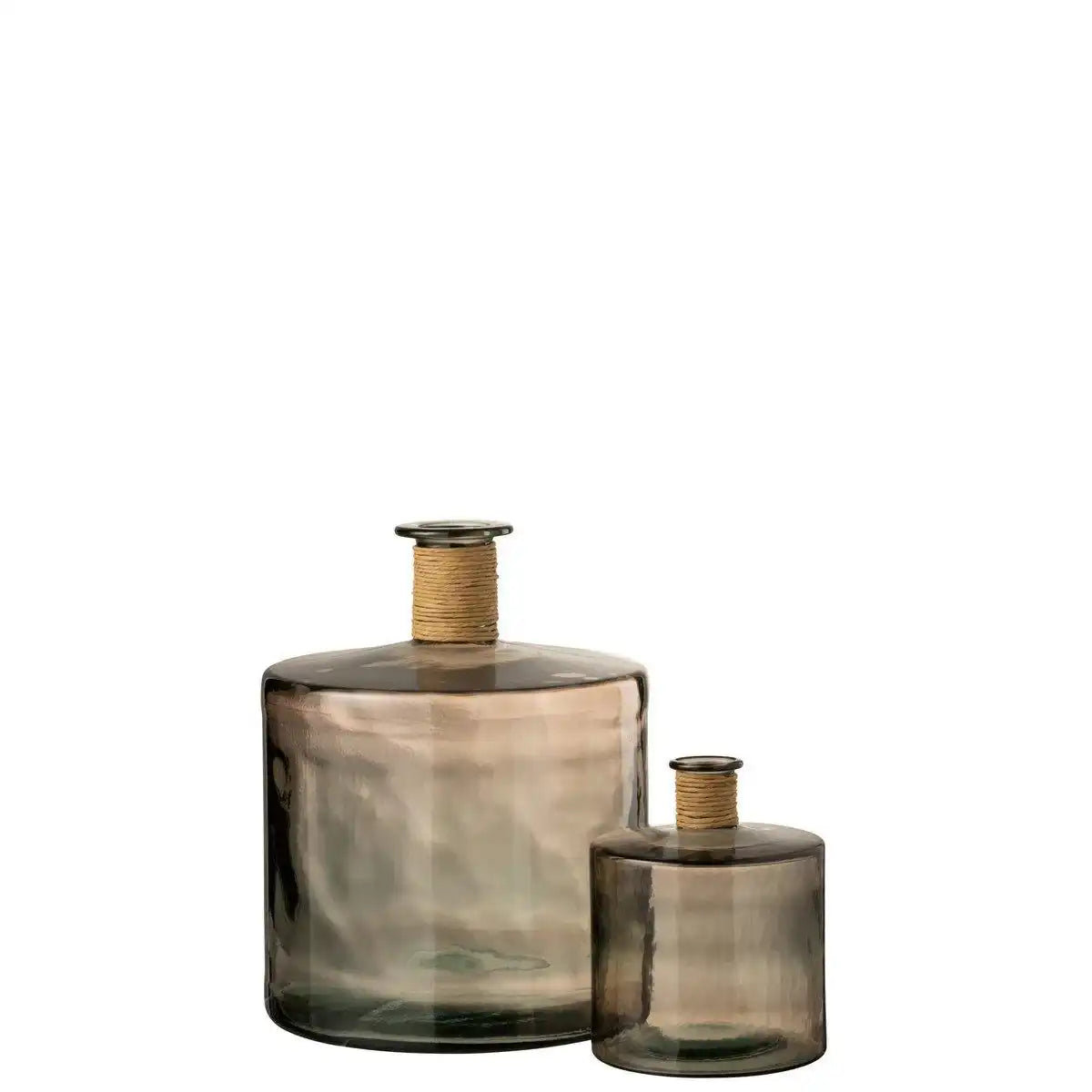 J-Line Vase Safari Wide – Glas – hellbraun – groß – 44,00 cm hoch - HomeDesign Knaus