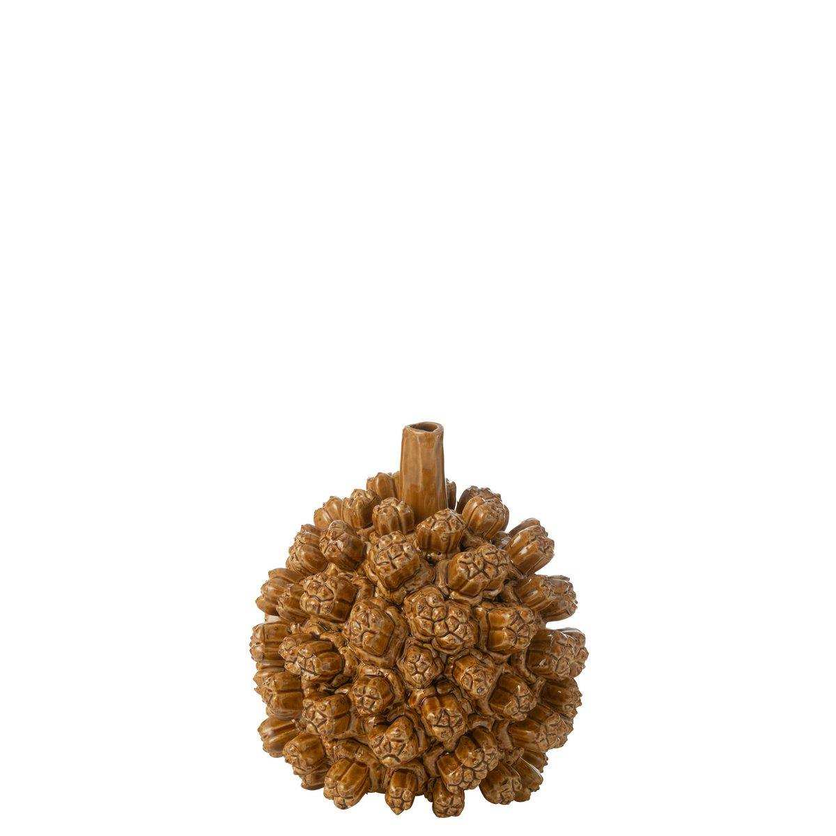 J-Line Vase Saki Keramik Gelb Klein - HomeDesign Knaus