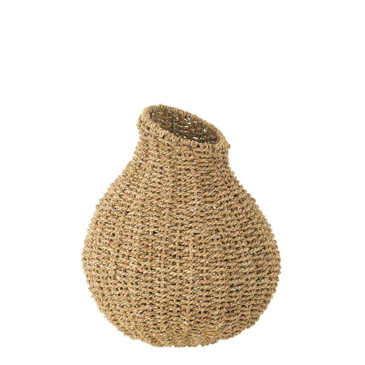 J-Line Vase Sloping Edge – Seegras – Natur - HomeDesign Knaus