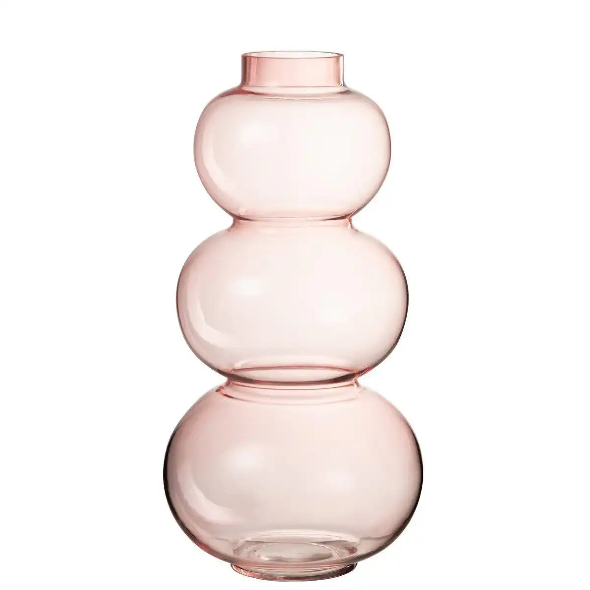 J-Line Vase Sphere - Glas - rosa - groß - 36,00 cm hoch - HomeDesign Knaus