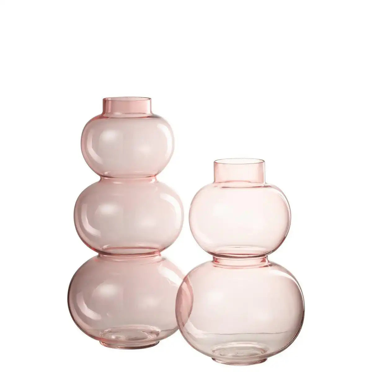 J-Line Vase Sphere - Glas - rosa - groß - 36,00 cm hoch - HomeDesign Knaus