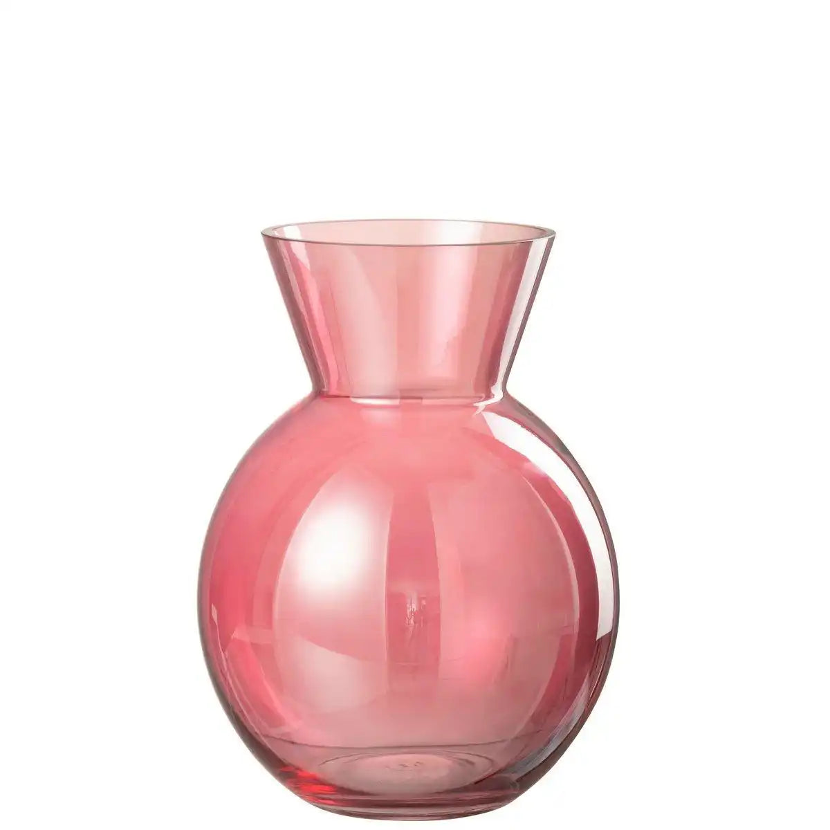 J-Line Vase Sphere - Glas - Rot - Groß - HomeDesign Knaus