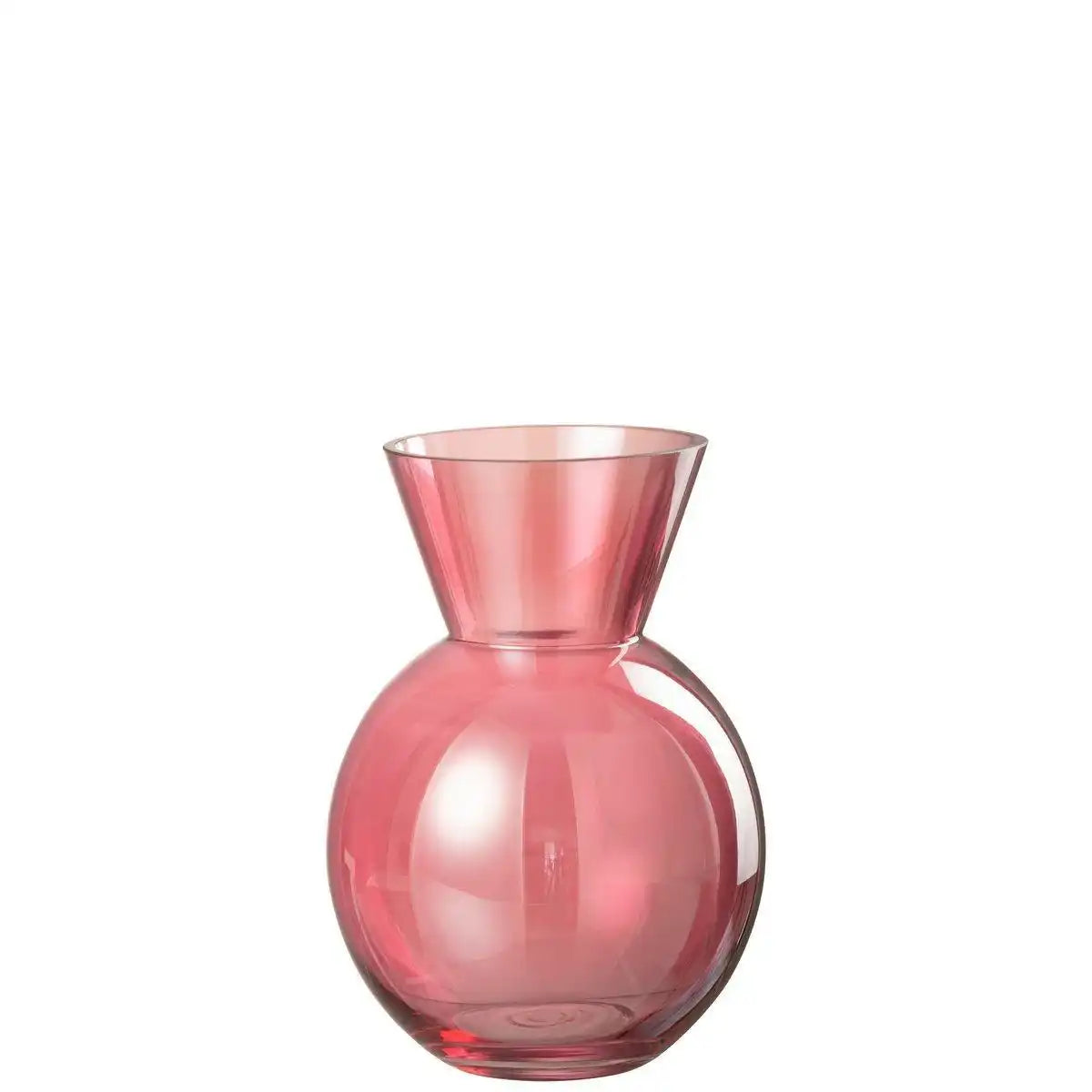 J-Line Vase Sphere - Glas - Rot - klein - HomeDesign Knaus
