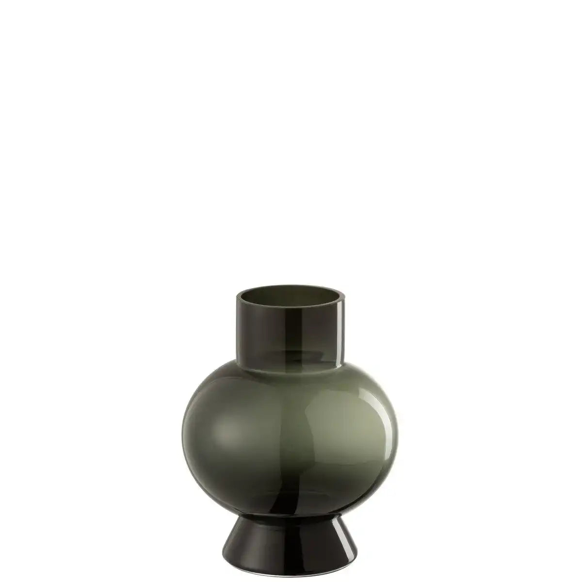 J-Line Vase Sphere - Glas - Schwarz - klein - 22,00 cm hoch - HomeDesign Knaus