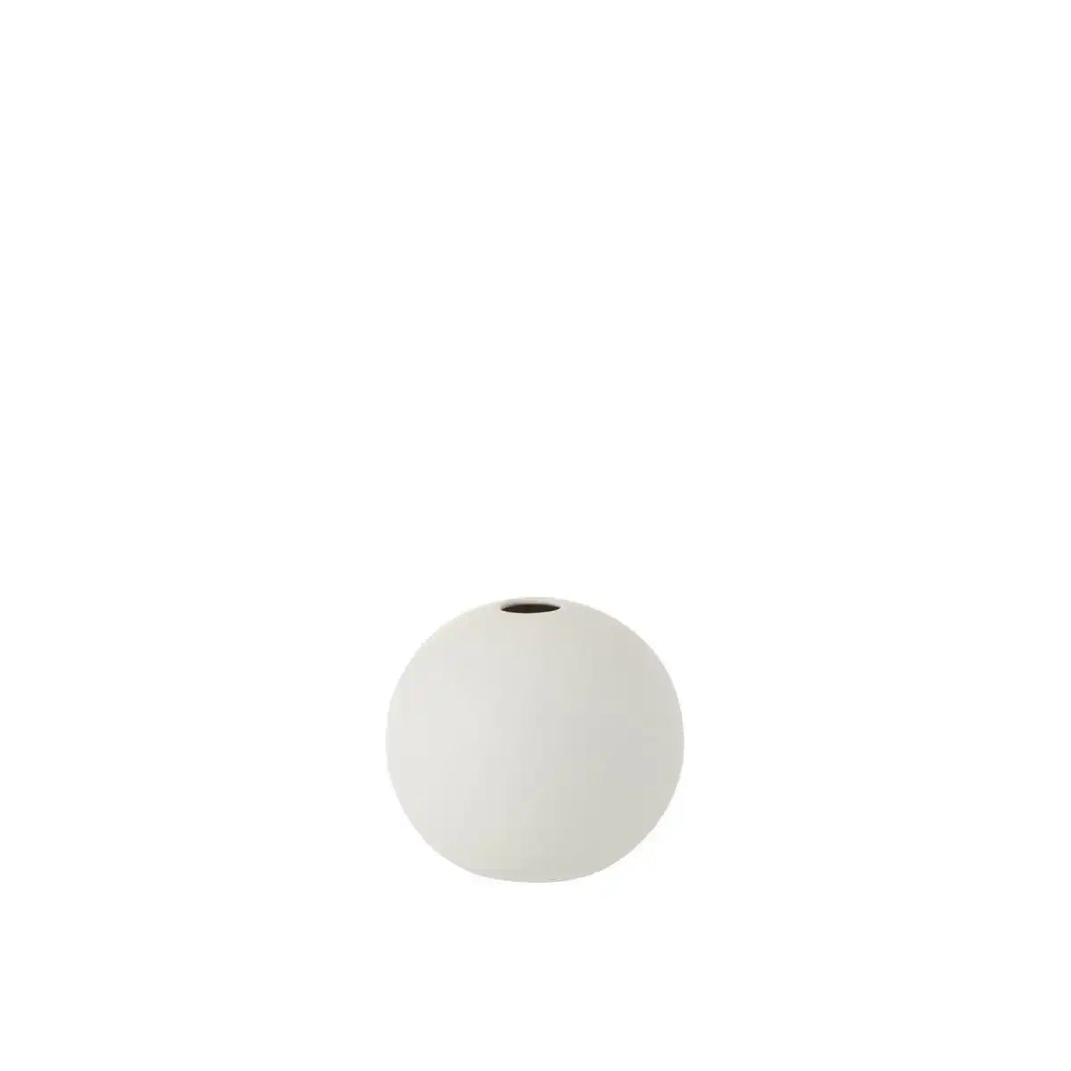 J-Line Vase Sphere - Keramik - mattweiß - klein - 11,50 cm hoch - HomeDesign Knaus