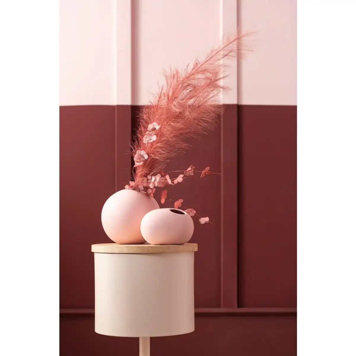J-Line Vase Sphere – Keramik – Rosa – groß – 23,50 cm hoch - HomeDesign Knaus