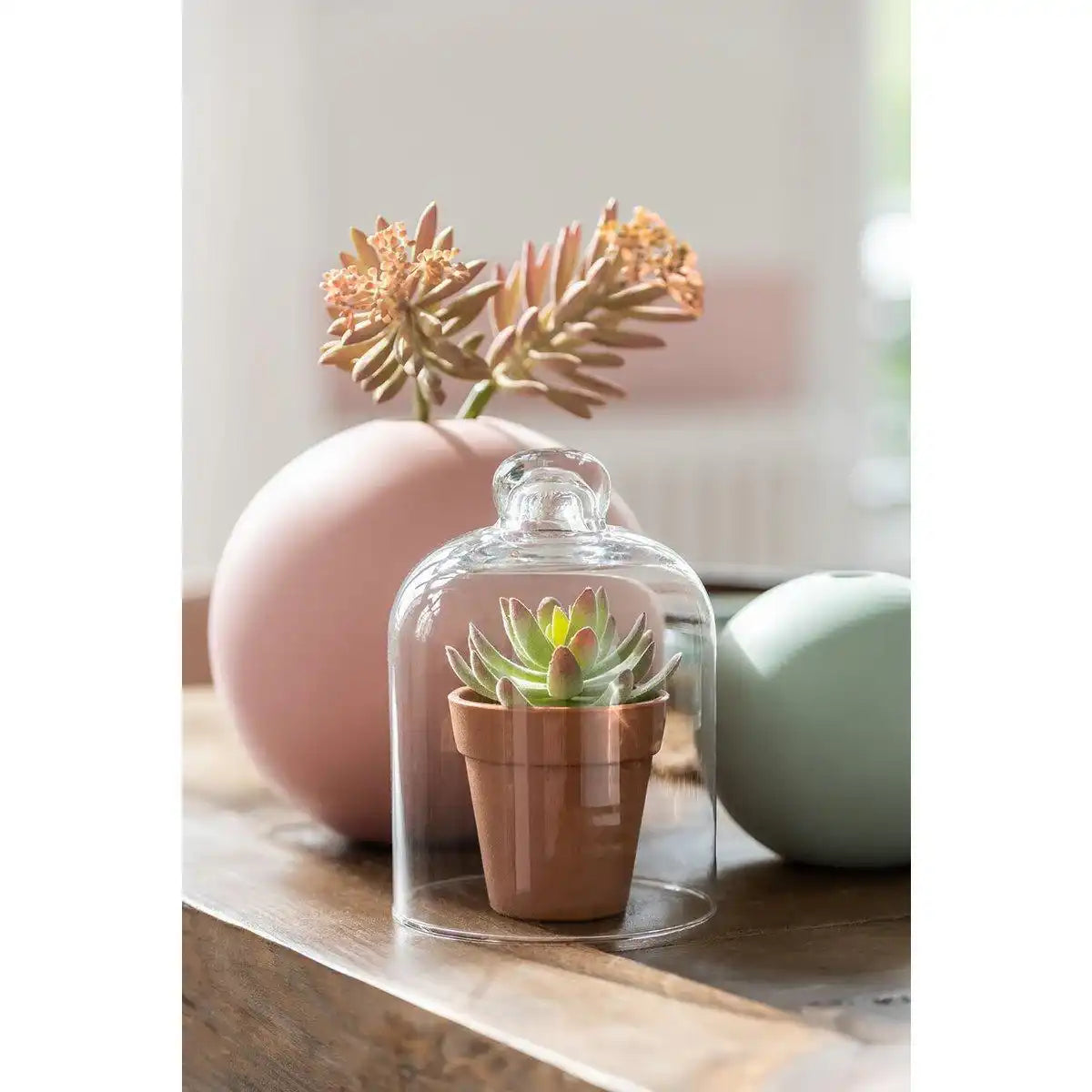 J-Line Vase Sphere – Keramik – Rosa – groß – 23,50 cm hoch - HomeDesign Knaus