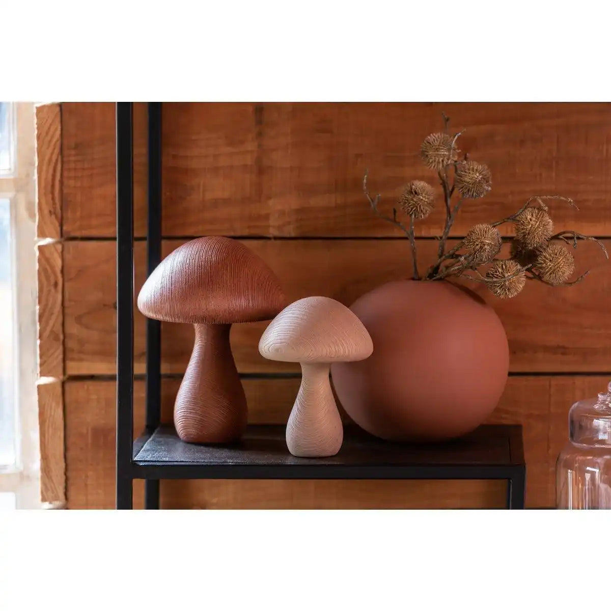 J-Line Vase Sphere - Keramik - Rost - groß - 23,50 cm hoch - HomeDesign Knaus