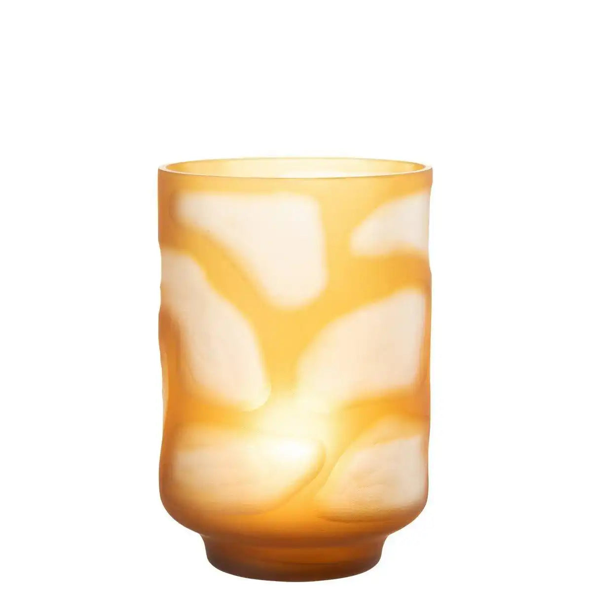 J-Line Vase Stains - Glas - Braun - HomeDesign Knaus