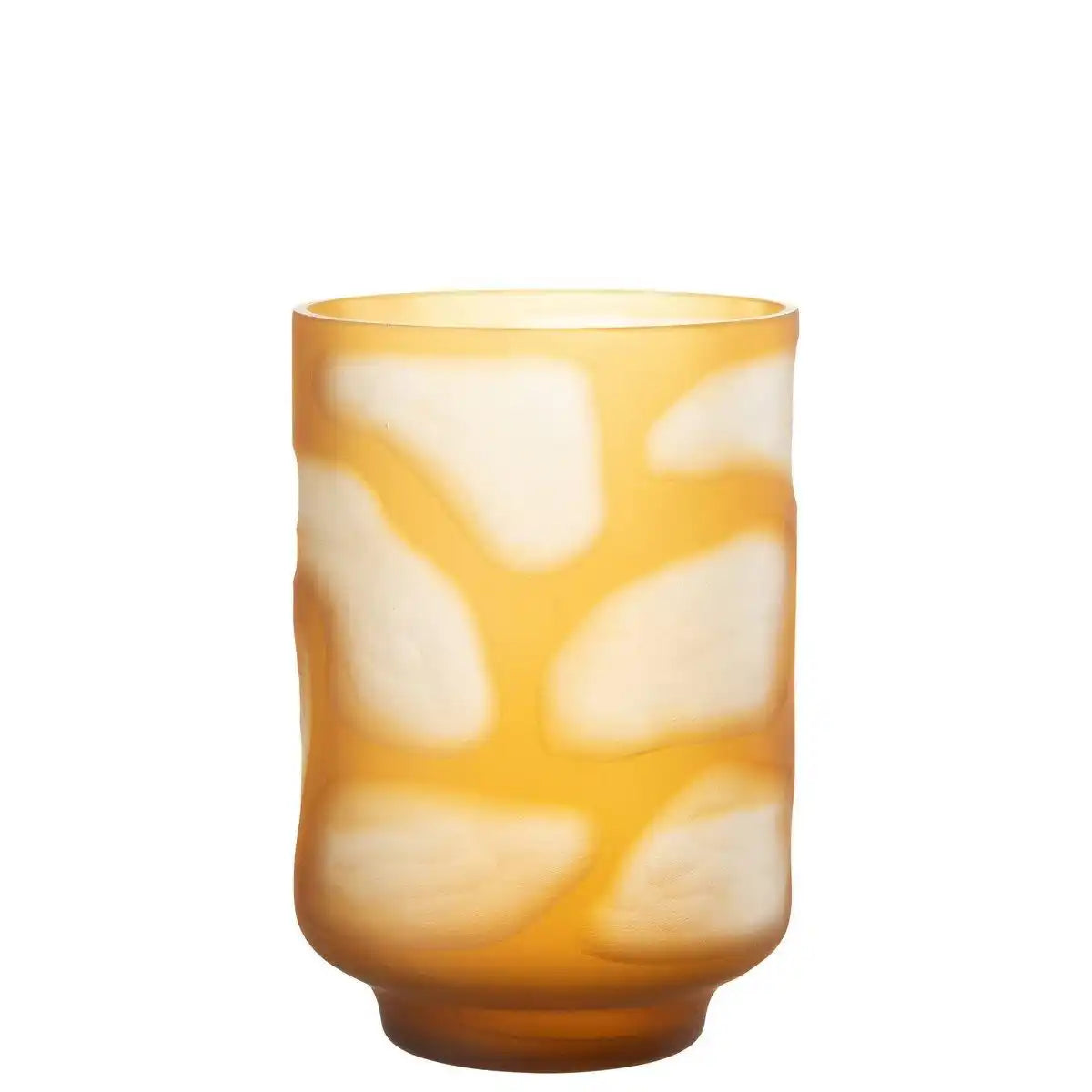 J-Line Vase Stains - Glas - Braun - HomeDesign Knaus
