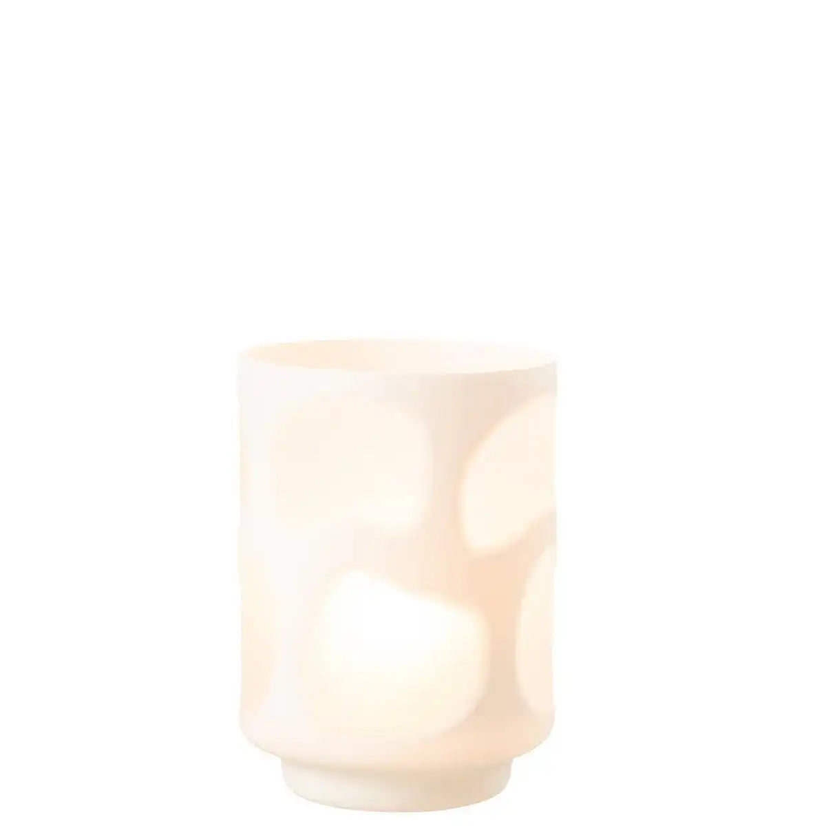 J-Line Vase Stains - Glas - Weiß - 19,50 cm hoch - HomeDesign Knaus