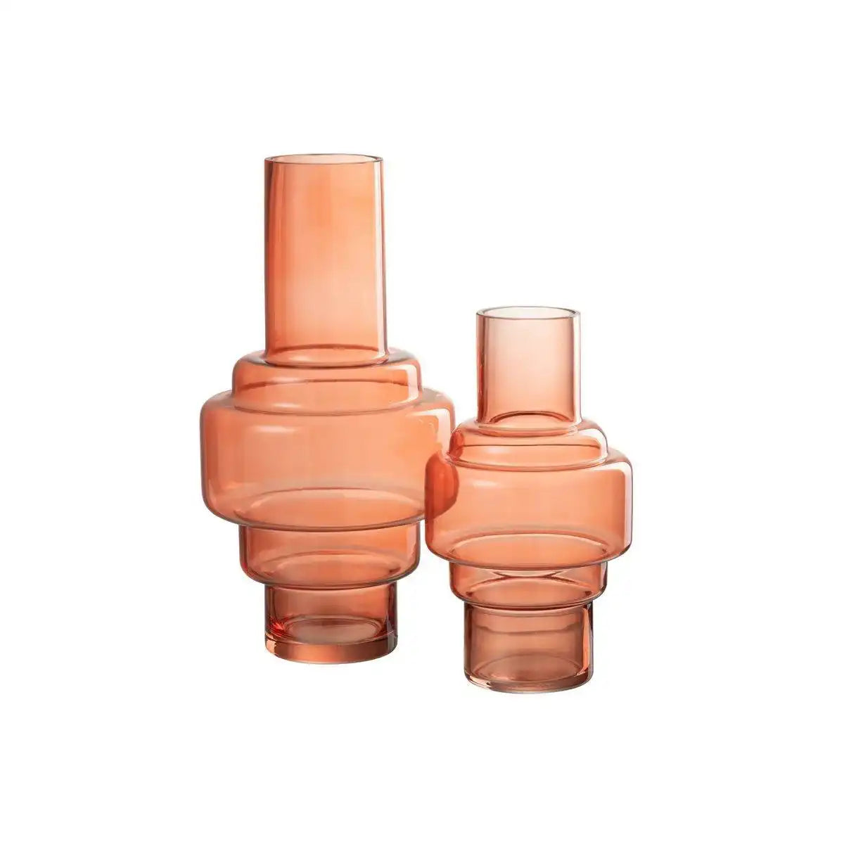 J-Line Vase Stairs - Glas - Rot - Groß - HomeDesign Knaus