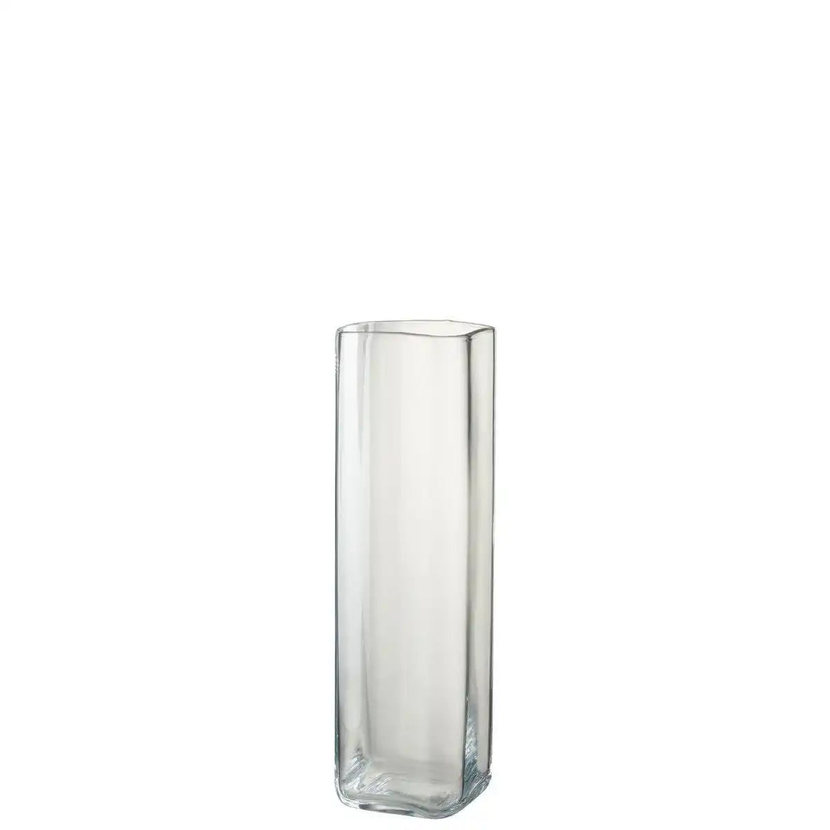 J-Line Vase Straight Square - Glas - transparent -M - 42,00 cm hoch - HomeDesign Knaus