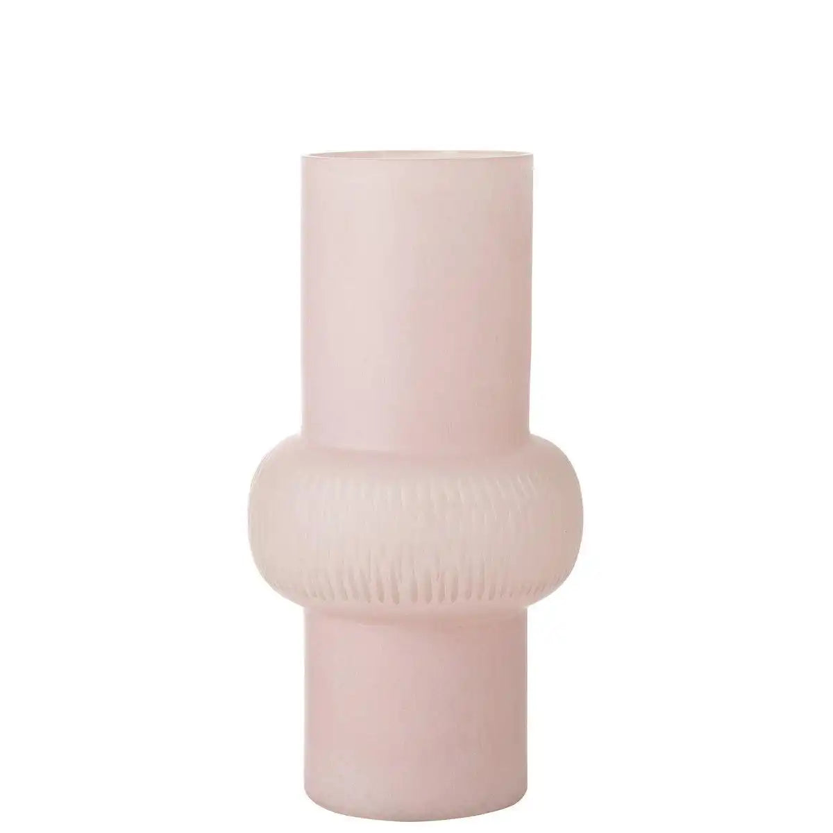 J-Line Vase Stripe Ball - Glas - hellrosa - groß - HomeDesign Knaus