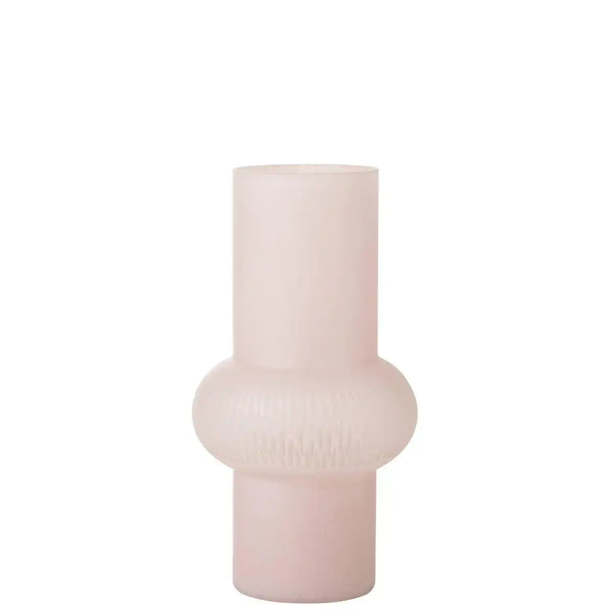 J-Line Vase Stripe Ball - Glas - hellrosa - klein - HomeDesign Knaus
