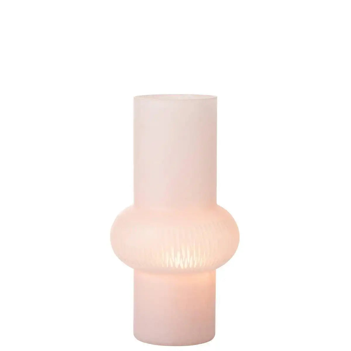 J-Line Vase Stripe Ball - Glas - hellrosa - klein - HomeDesign Knaus