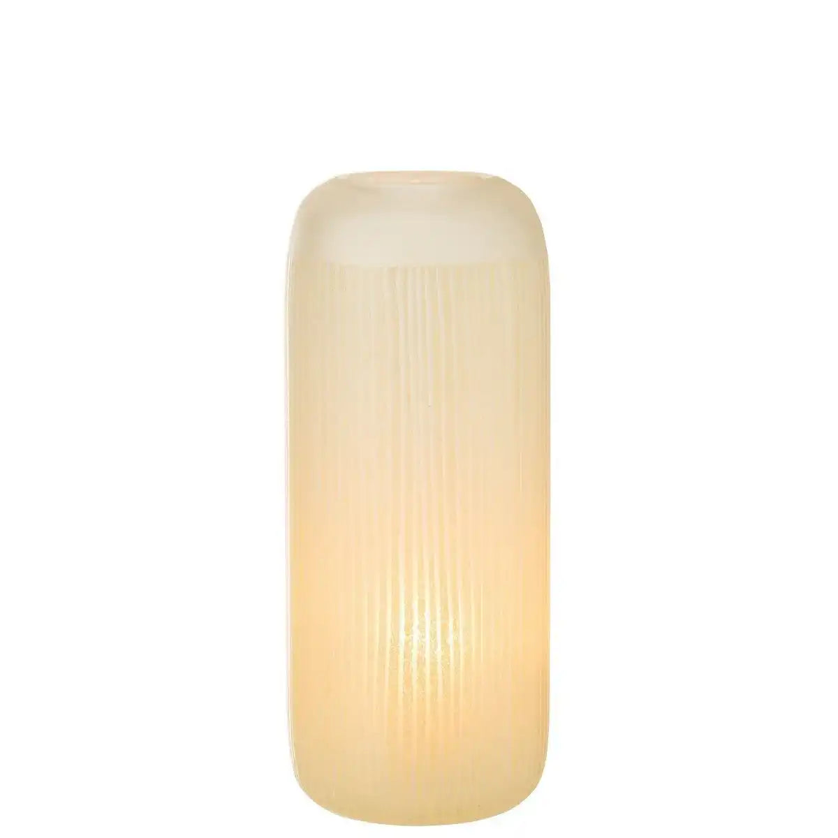 J-Line Vase Stripes - Glas - hellgelb - groß - HomeDesign Knaus