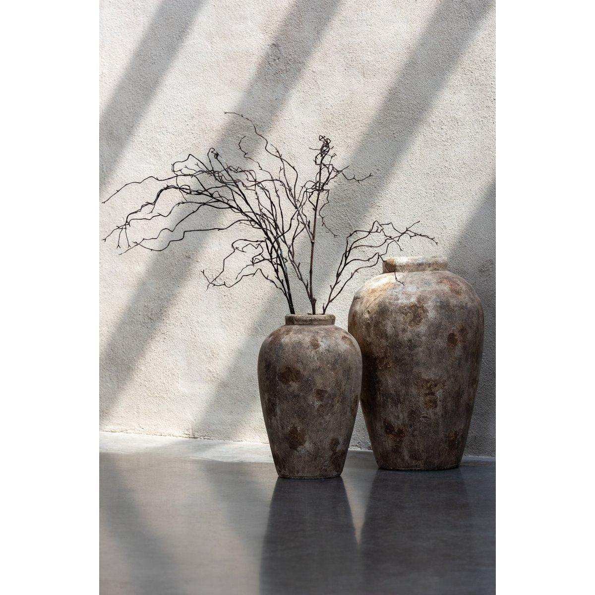 J-Line Vase Topf Antik Ton Beige Groß - HomeDesign Knaus