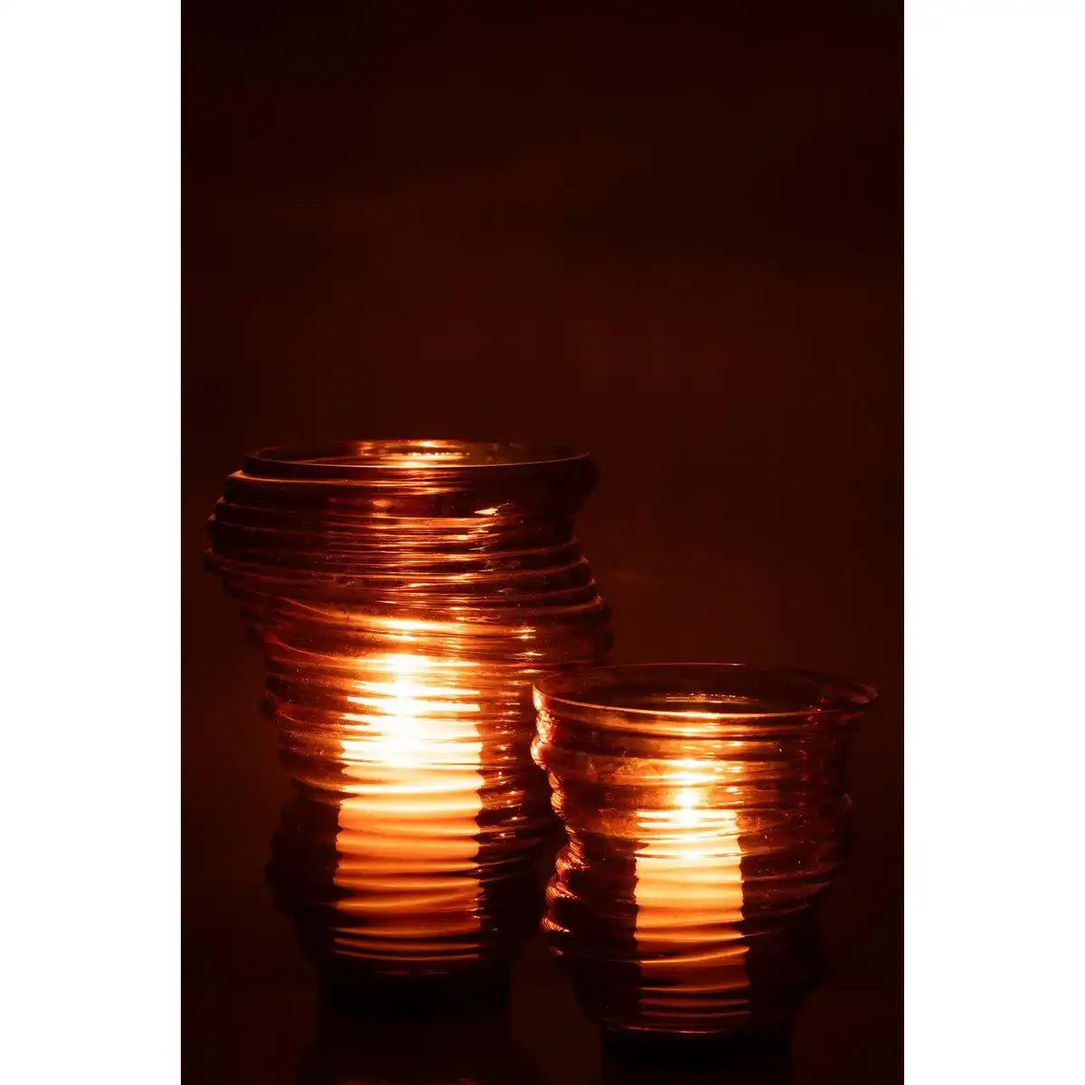 J-Line Vase Tornado Glas Braun Groß - HomeDesign Knaus
