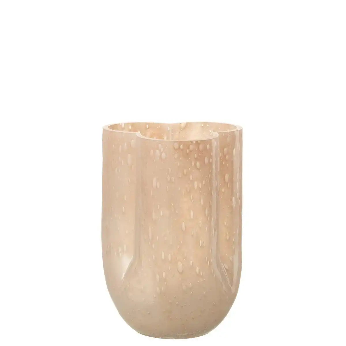 J-Line Vase Trikkie - Glas - Beige - 23,00 cm hoch - HomeDesign Knaus