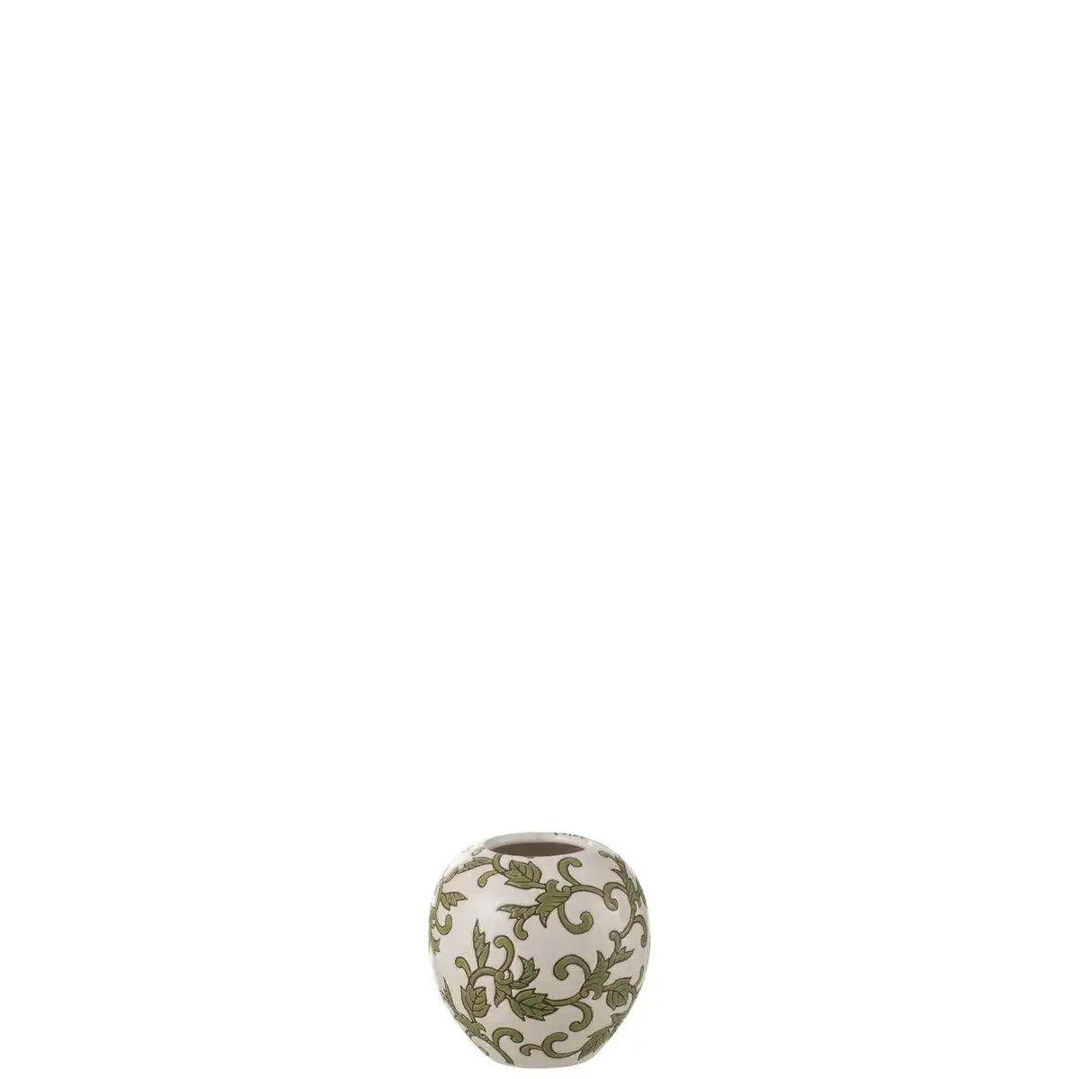 J-Line Vase Yezi Ball Porzellan Grün/Weiß - HomeDesign Knaus