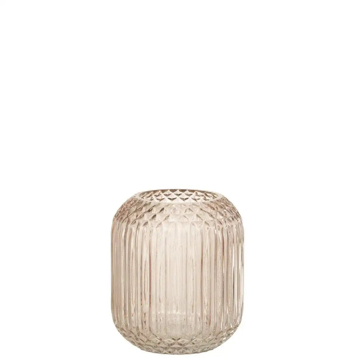 J-Line Vase Yuan - Glas - Beige - klein - HomeDesign Knaus