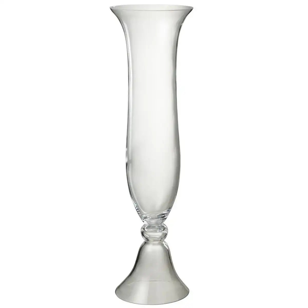 J-Line Vase Zweiteilig Elsi - Glas - transparent - HomeDesign Knaus