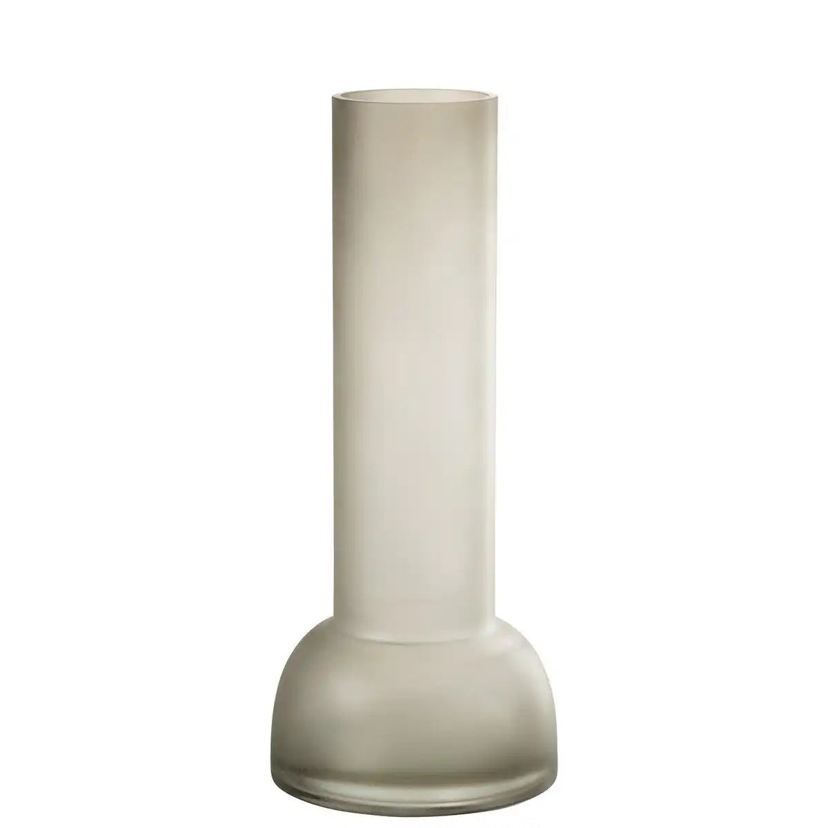 J-Line Vase/Kerzenständer Yara Glas Greige Groß - HomeDesign Knaus