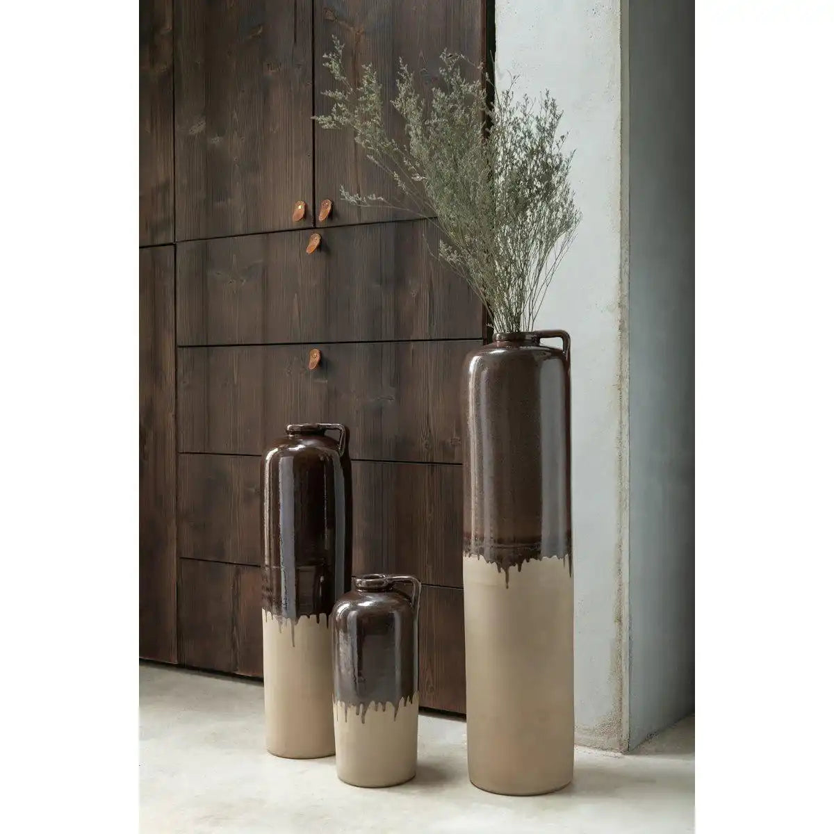 J-Line Vasengriff - Keramik - Beige/Braun - klein - HomeDesign Knaus