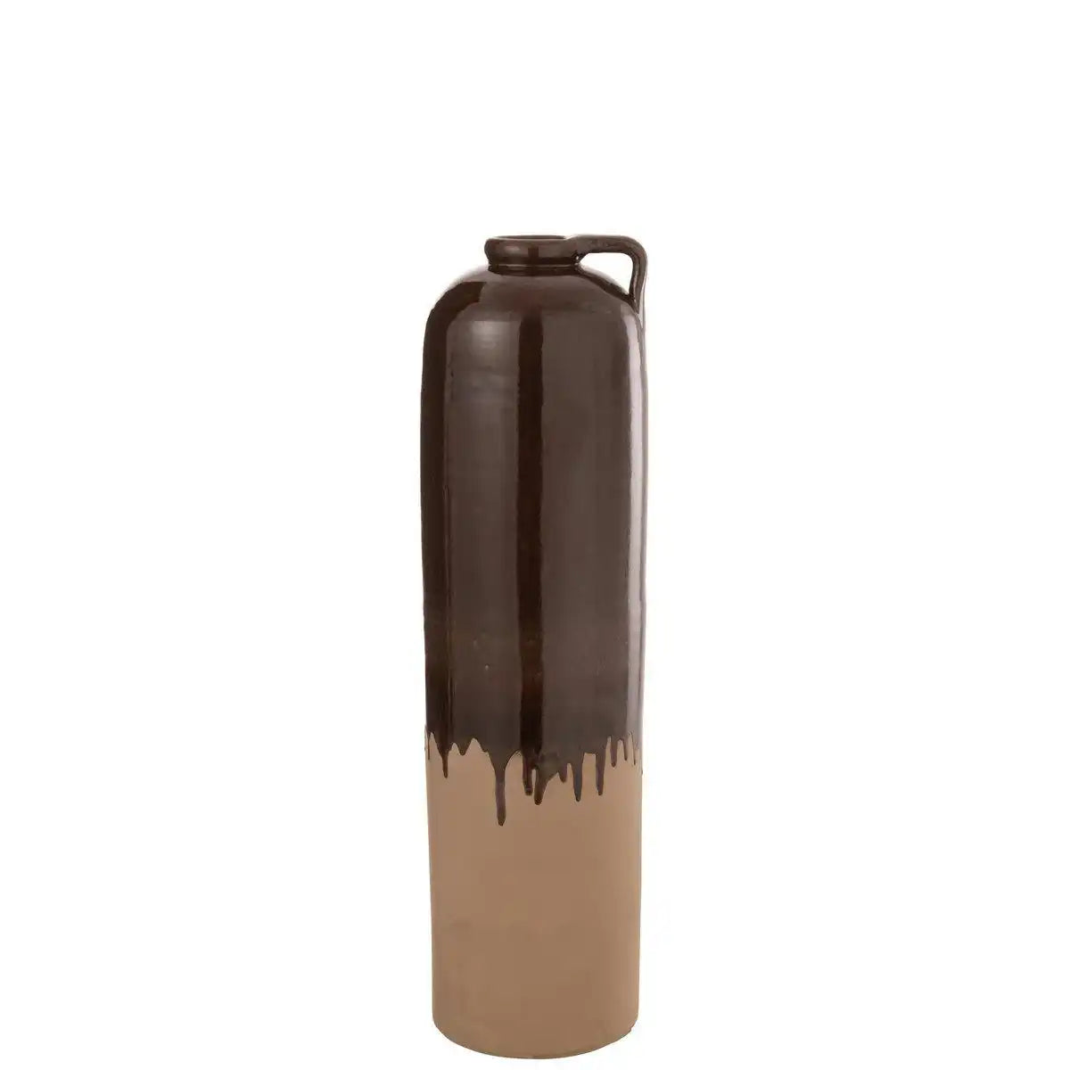 J-Line Vasengriff - Keramik - Beige/Braun - Mittelgroß - HomeDesign Knaus