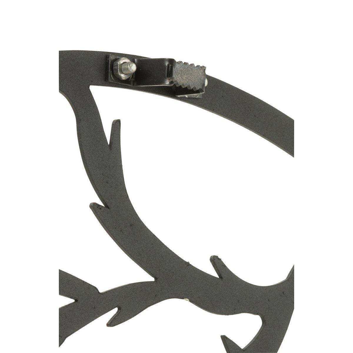 J-Line Vogeluhr – Metall – Schwarz – Ø 49 cm - HomeDesign Knaus