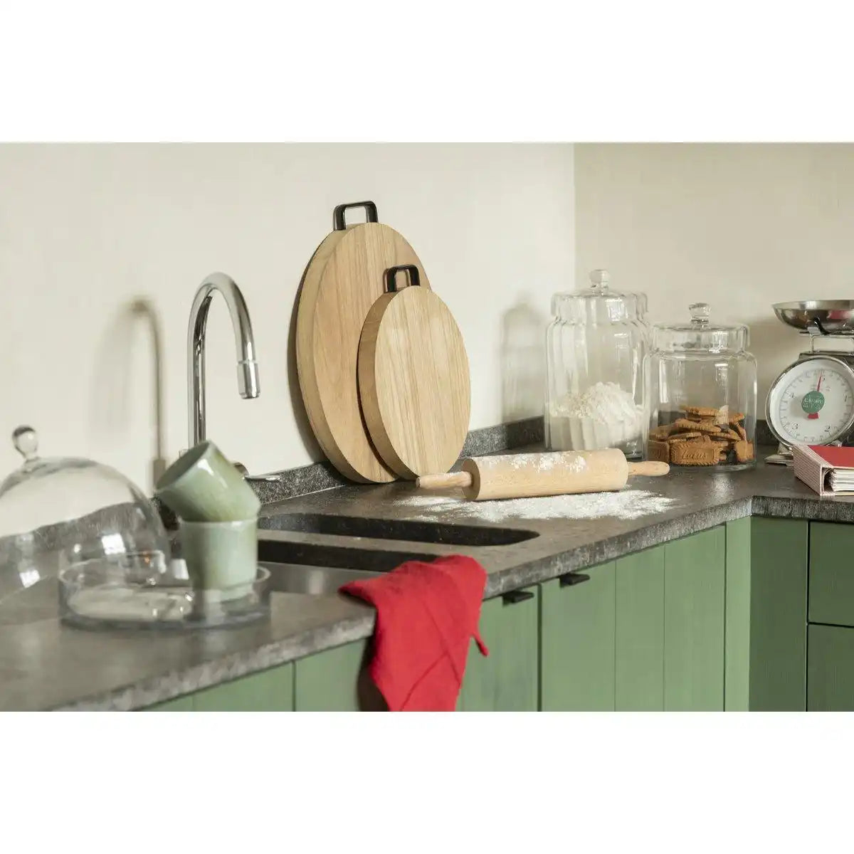 J-Line Vorratsdose Elia Glas Transparent Medium - HomeDesign Knaus