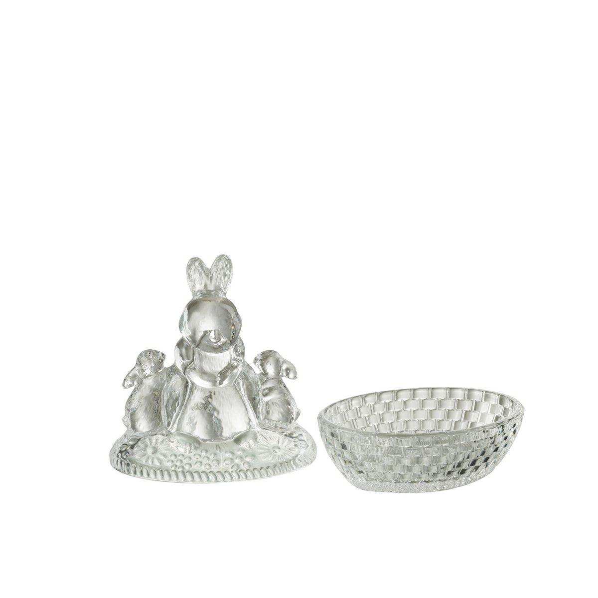 J-Line Vorratsdose Family Rabbits – Glas – transparent - HomeDesign Knaus