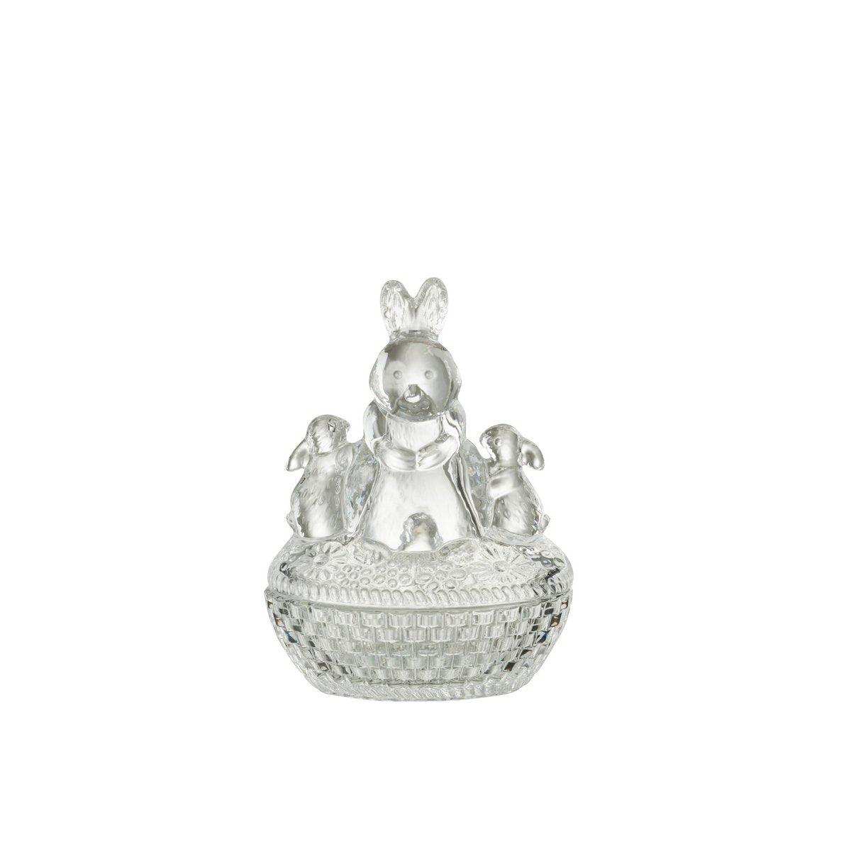 J-Line Vorratsdose Family Rabbits – Glas – transparent - HomeDesign Knaus
